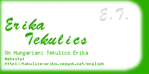 erika tekulics business card